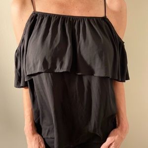 Francesca's Lush Black Blouse